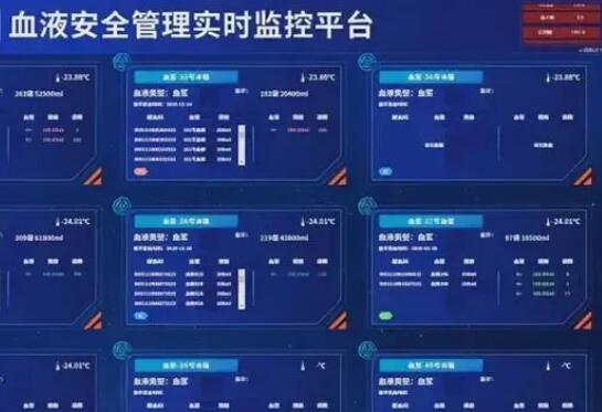 血液存儲監(jiān)控-血液實時狀態(tài)及實時溫度
